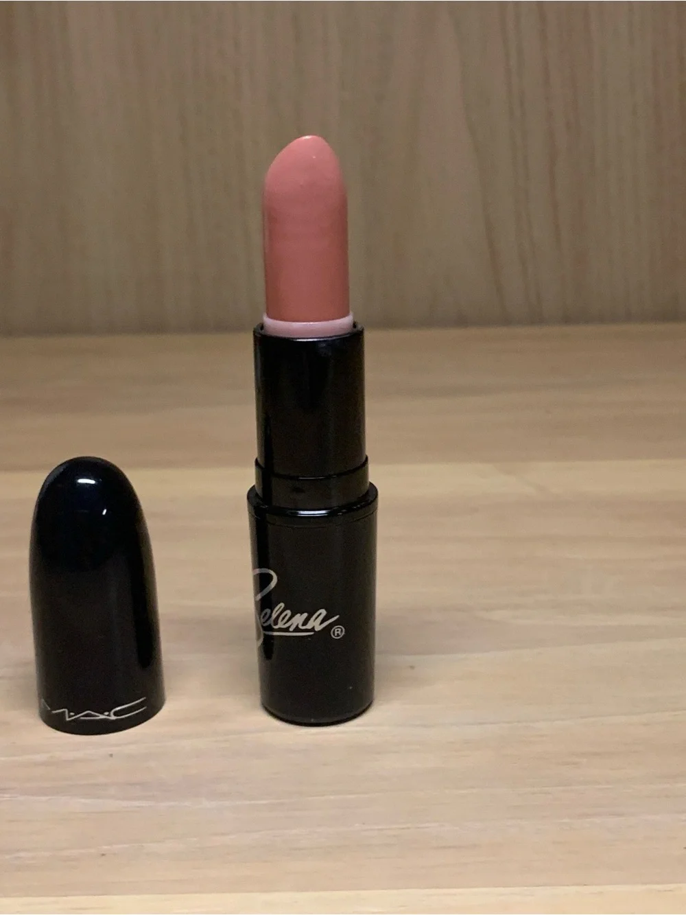 MAC Cosmetics Selena Vive Rose-Engraved Lipstick - Peachy Pink Nude